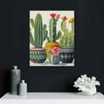 thumbnail image 5 of RUIYC Cactus Wall Art Wall Decor Cactus with Flowers in Mexican Floral Pot Poster Framed Cactus Bathroom Decor Boho Painting Tropical Green Plant Canvas for Decorations, 5 of 5