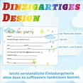 thumbnail image 2 of 14 tarjetas de invitación de cumpleaños para niños, invitaciones de cumpleaños de arco iris, invitación colorida para la fiesta de cumpleaños, para invitaciones de fiesta de cumpleaños para niños, 2 of 7