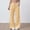 Yellow, variant on Delayuji Striped Linen Pants for Women Wide Leg Pant Elastic Waist Lightweight Casual Pants Trousers Streestwear