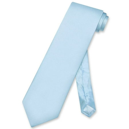 - Biagio 100% SILK NeckTie Solid BABY BLUE Color Men's Neck Tie