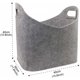 thumbnail image 2 of Cesta para troncos TUNC 40x30x40cm Gris, 2 of 5