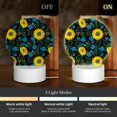 thumbnail image 3 of Honeii Sunflowers And Blue Flower Print Acrylic LED Night Lamp,Round Touch-Control Night Light with 3 Lighting Modes,for Bedrooms, Living Rooms, and Gifting, 3 of 8
