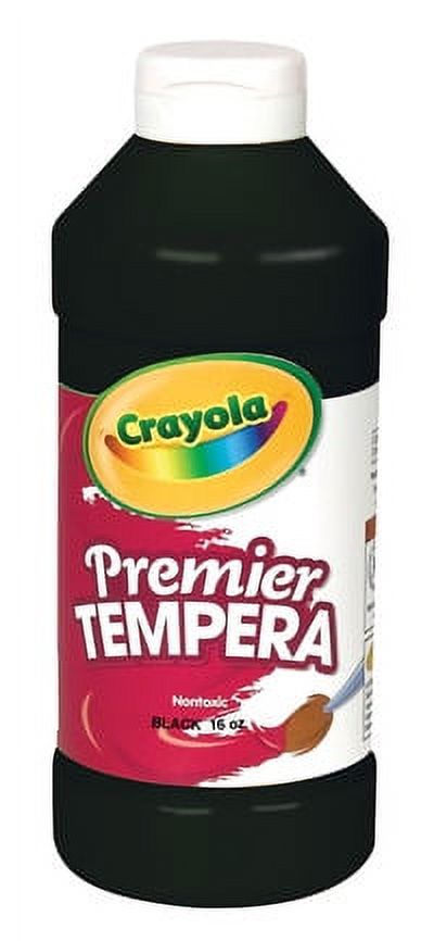 Crayola Premier Tempera Paint, Black, Pint