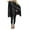 Black/Grey Stripe, variant on Adult Women Striped Knit Cape Wrap Shawl Pashmina Poncho (Black/Grey Stripe)