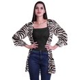 thumbnail image 1 of Moomaya Printed Georgette Beach Clothes For Women Short Shrug Cover Up Cardigan, 1 of 5