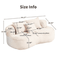 thumbnail image 2 of Bean Bag Sofa Lazy Sofa Durable Comfort Lounger High Back Bean Bag Chair Couch for Adults and Kids, Indoor & Outdoor, Accent Floor Soft Lounge Chair (Beige), 2 of 9