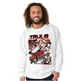 thumbnail image 5 of Cool Urban Popeye Talk is Cheap Men's Crewneck Sweatshirt Brisco Brands S, 5 of 6