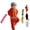 Orange, variant on Unisex Adult Big Mouth Monster Onesie, 2026 New Silly Pajamas Plush One Piece Cosplay Suit Loungewear