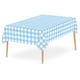 thumbnail image 1 of Mantel Plástico Plisado Desechable, Impermeable Y Resiste Aceite, 7 Colores, 54 X 108in, 137*274cm, Azul Claro, 1 of 9