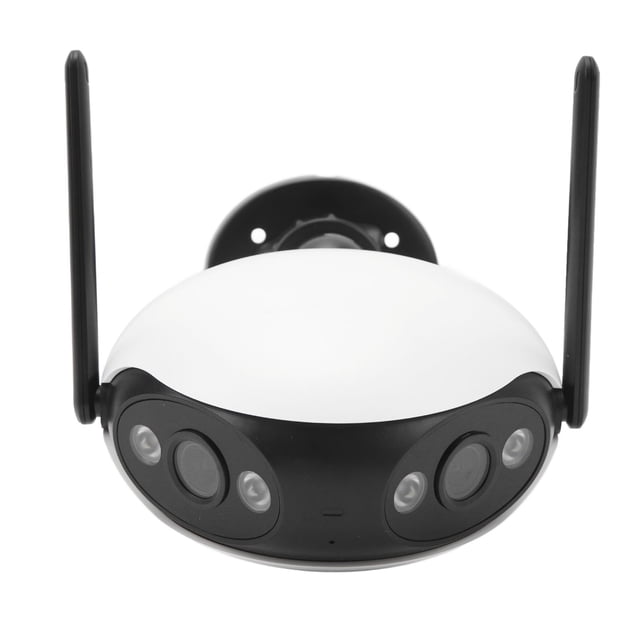 Cámara de Seguridad, Cámara de Vigilancia doméstica inalámbrica 2K, Deteca de MoviMiento de Nivel IP66 NightVision A TODO Color, Diseño Gran Angular de 180 DOBLE