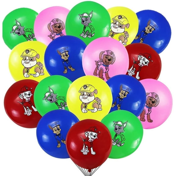 40 PCS Birthday Party Balloons Chase Dog Balloons Dog Puppy Balloons Marshall Dog Balloons Paw Balloons