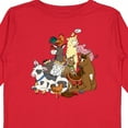 thumbnail image 4 of Inktastic Happy Farm Animals Boys or Girls Long Sleeve Toddler T-Shirt, 4 of 5