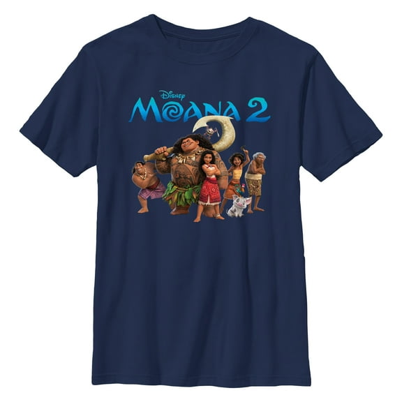 Boy's Moana 2 Group Portrait Graphic T-Shirt