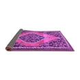 thumbnail image 2 of Ahgly Company Indoor Square Medallion Purple Traditional Area Rugs, 7' Square, 2 of 4