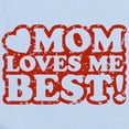thumbnail image 2 of CafePress - Mom Loves Me Best Infant Bodysuit - Baby Light Bodysuit, Size Newborn - 24 Months, 2 of 4