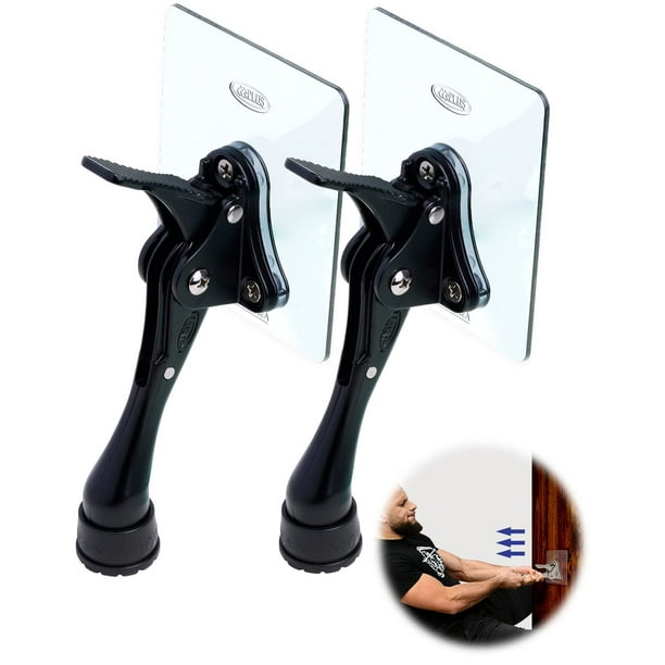 Tope de puerta con pegatinas adhesivas de soporte No se necesitan perforaciones ni herramientas disponibles para todas las puertas Soporte de puerta Tope de puerta pesado Topes de puerta Kickdown Part