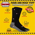 thumbnail image 3 of Men’s Heavy Duty Work Socks, Cushioned Crew Socks with Reinforced Heel & Toe, 10 Pair, 3 of 4