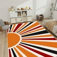 thumbnail image 3 of Large Area Rug for Living Room 5x7 Black Washable Rugs Non-Slip Carpet Colorful Sun Accent Rug Soft Low Pile Throw Mat Indoor Low Pile Nursery Rug for Bedroom Kids Room, 3 of 8