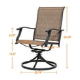 thumbnail image 3 of Nuu Garden Outdoor 2-Piece Patio Swivel Chair Set, Textilene Fabric, Iron Frame, 3 of 4
