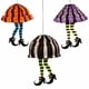 thumbnail image 2 of Fiudx Faroles de Papel con Forma de Bruja, Decoración para Fiesta de Halloween, Juego de 3 Piezas, Zapatos de Bruja de Colores, Adornos para Puerta Principal, Decoración Festiva para El Hogar, Diseño, 2 of 7