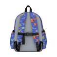 thumbnail image 3 of Blue Cartoon Dinosaurs Landscape Pattern Cute School Backpack with Padded Back and Adjustable Shoulder Straps 13.4"x11"x4.7", 3 of 5