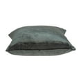 thumbnail image 4 of 18" x 7" x 18" Transitional Charcoal Solid Pillow Cover With Down Insert, 4 of 4