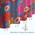 thumbnail image 6 of Pioneer Flower Floral Print Pattern Shower Curtain 36"x72", Bathroom Decorative Shower Curtain Set with 12 Hooks, Waterproof Washable, 6 of 6