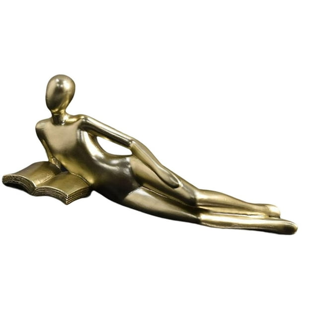 Rongfmy Abstract Thinker Statue Thinker Statue Abstract Sculpture Craft Decorative Resin D