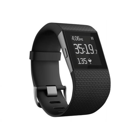 Fitbit Surge - Large - smart watch - monochrome - Bluetooth - black