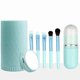 thumbnail image 1 of 6 IN 1 Portable Travel Makeup Brush Set, COSHINE 6pcs Easy-taken Mini Complete Function Cosmetic Brushes Kit with Holder and Mirror (green), 1 of 4