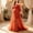 Orange, variant on Womens Off Shoulder Maternity Maxi Mesh Gowns Short Sleeve Flowy Dress for Pregnancy Photoshoot Baby Shower Orange S
