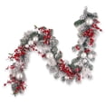 thumbnail image 1 of Guirlande de Chistmas de 6 Pieds avec des Ornements Rouges et Blancs, 1 of 2