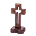 thumbnail image 1 of Siruishop Tabletop Wood Cross Standing Cross Christian Cross for Catholic Church Decor Flower Base, 1 of 8
