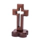 thumbnail image 1 of Cruz de mesa de la Santa Cruz con base para iglesia, sala de estar o armario. ¡Ideal para bodas! Base de flores, 1 of 9