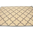 thumbnail image 5 of Cream & Taupe Trellis 5X8 Hand-Tufted Modern Rug, 5 of 11