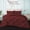 Burgundy, variant on 100% Egyptian Cotton 3Pcs Diamond Ruffle Duvet Set Solid (Hot Pink, King/California King)