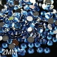 thumbnail image 3 of 1000 Pcs Résine Cristalline Flatback Strass Gemmes 2mm/3mm 4mm/5mm/6mm Blanc Transparent 3 mm (1000), 3 of 8