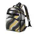 thumbnail image 2 of Black and Gold Marble Pattern Cute School Backpack Bag for School with Padded Back and Adjustable Shoulder Straps 15.25"x11.5"x5.25", 2 of 5