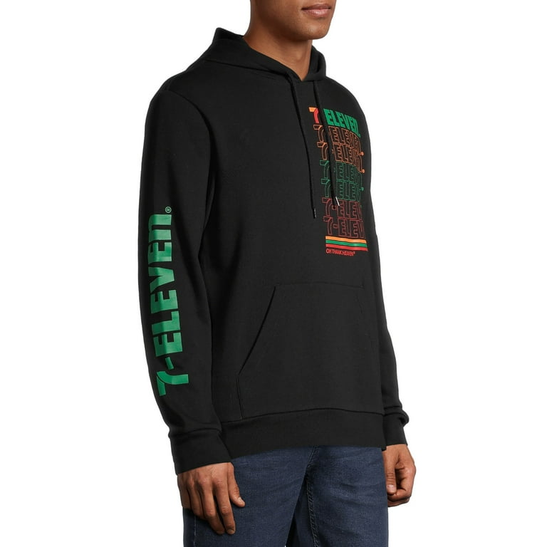 7Eleven Logo Men s and Big Men s Fleece Graphic Pullover Hoodie Walmart