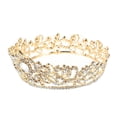 thumbnail image 7 of IBASETOY Golden Delicate Bride Crown Alloy Headpiece Chic Hair Accessory for Special Occasions 7.5 inches, 7 of 7