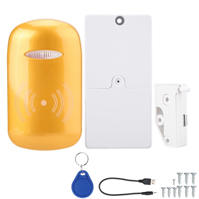 Gabinete de seguridad para sauna con cerradura de inducción con botón dorado y sin llave