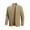 Khaki, variant on uikmnh Sweaters for Men New Men's Solid Color Stand Collar Fashion Casual Buttonless Sweater Jacket Size:2XL