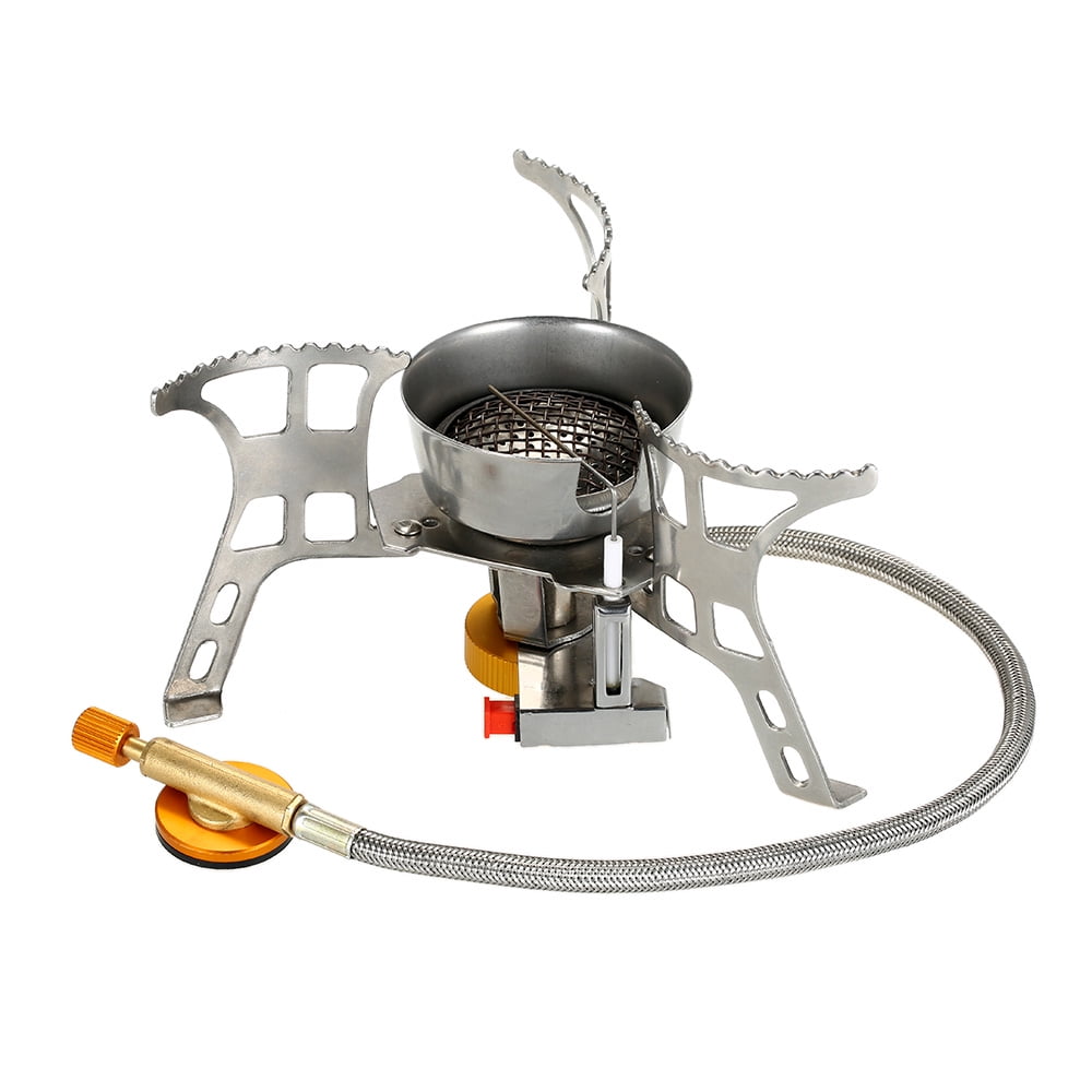 Small Folding Windproof Camping gaskoch Sgodde Camping Stove with Piezo Ignition