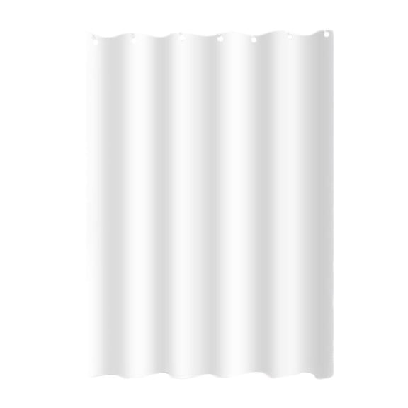 Mobestech Shower Curtain White Waterproof for Bath Use with Washable and Fade Resistant Fabric