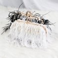 thumbnail image 3 of Bolso de piel de avestruz de lujo de moda, bolso de cena de alta sociedad europea y americana, bolso de cadena con anillo de diamantes y perlas, 3 of 6