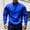 Blue, variant on DPTALR Men's Long Sleeve Quarter Zip Thick Pullover Sweatshirts,Casual Big and Tall Golf Shirts with Pocket Sweater Tops,Army Green,S