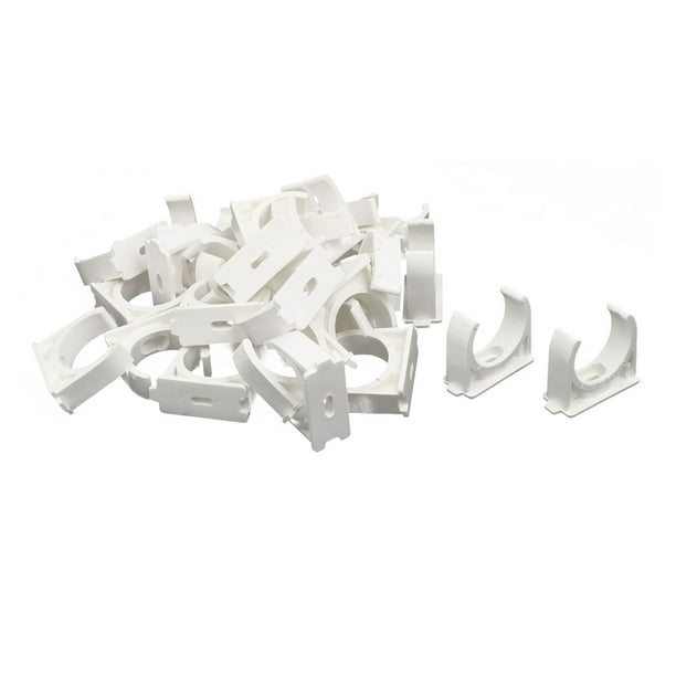 32mm Dia Plastic PVC Water Tube Pipe Hose Clips Clamps Holders