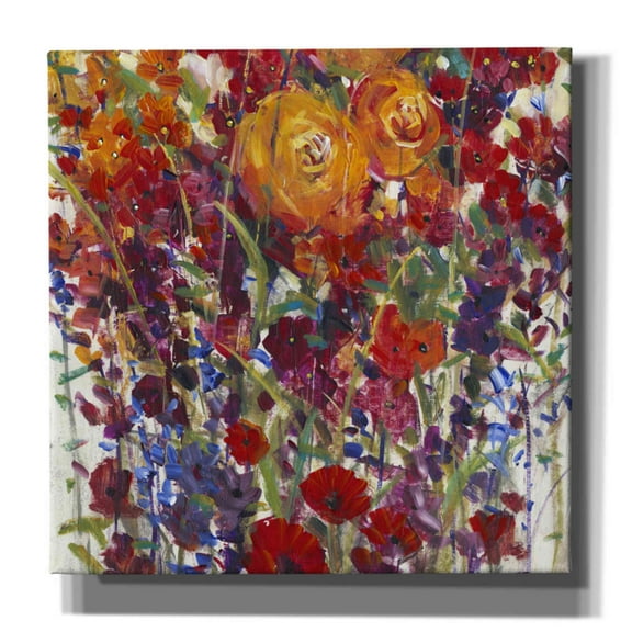 Epic Graffiti 'Mixed Bouquet III' by Tim O'Toole, Canvas Wall Art, 12"x12"