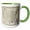 Green/White, variant on 3drose, 1867 Map of the United States, 11oz Magic Transforming Mug