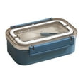 thumbnail image 1 of PENGXIANG 1 Set 800/1600ML Lunch Box 304 Stainless Steel Water-filled Heating Food Container for Office, 1 of 8